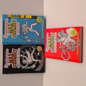 Rachel Renee Russell The Misadventures of Max Crumbly Hardback Books 1, 2, & 3